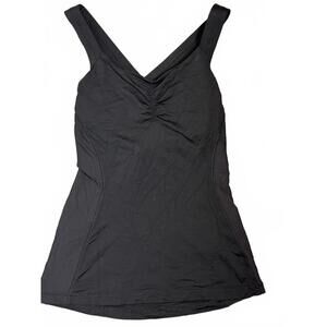 Lululemon long breath tank cross back size 4